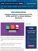  Darkgate Malware weaponizes XLSX HTML & PDF to target Windows machines
    