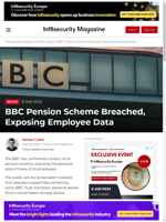 BBC Pension Scheme breached exposing employee data
    