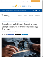  Enhancing compliance frameworks through advanced screening practices
    