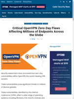  Critical OpenVPN zero-day flaws pose significant threats to millions of devices globally
    