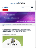  WordPress Jetpack plugin critical flaw impacts 27 million sites
  