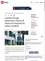 London Drugs pharmacy closes all stores in response to a cyber incident