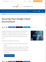 Securing Your Google Cloud Environment with best practices and tips
    