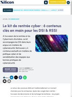 Un kit de rentrée cyber avec 6 contenus clés pour les DSI & RSSI