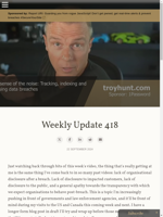  Organisational disclosure after a breach is a key focus in Weekly Update 418
  