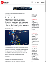 A memory corruption flaw in Fluent Bit could disrupt cloud platforms