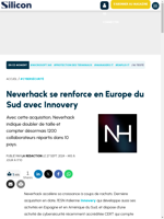  Neverhack se renforce en Europe du Sud avec Innovery en doublant de taille et comptant désormais 1200 collaborateurs dans 10 pays
    