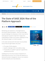  SASE approach has evolved to help enterprises address edge security challenges in 2024
    