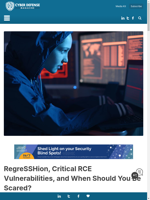  RCE vulnerabilities like regreSSHion can be scary due to their critical nature
    