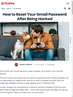  Resetting Gmail password after being hacked is crucial for account security
    