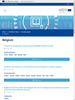  Belgium involved in GDPR enforcement cases with fines imposed
    