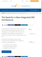  Organizations face challenges that necessitate a modern integrated approach to GRC
    