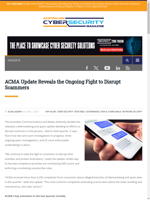 ACMA continues to disrupt scammers and protect Australians
    