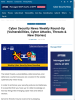  Weekly roundup of cyber security news covering vulnerabilities and cyber attacks
    