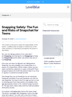 Snapchat has fun features but also involves risks for teens 