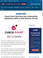  Check Point VPN zero-day vulnerability exploited in the wild
    