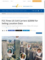 FCC fines US cell carriers $200M for selling location data