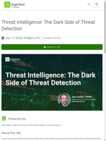  Emerging threats from the Dark Web are discussed in relation to threat detection
    