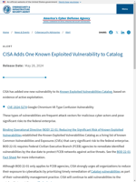 CISA adds one known exploited vulnerability to catalog 