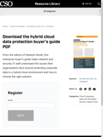 The buyer’s guide PDF helps understand hybrid cloud data protection
    