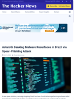 Astaroth Banking Malware resurfaces in Brazil through spear-phishing attack