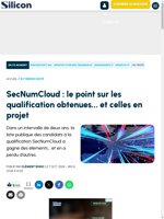  The SecNumCloud qualifications gained and in progress are updated
    