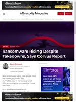 Ransomware activity increased by 21% in the first quarter of 2024 compared to the same period in 2023