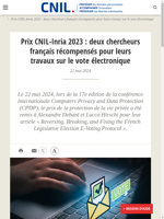Deux chercheurs français récompensés pour leurs travaux sur le vote électronique
