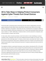  UK introduces new laws to protect consumers from cyber threats on smart devices
    