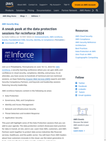  Data protection sessions at reInforce 2024 previewed in AWS Security Blog
    