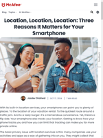  Smartphone location is crucial for tracking movements and privacy online
    