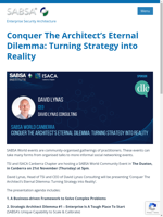 Turning strategy into reality with SABSA Institute