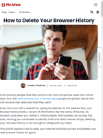  Clearing your browsing history isn't enough to safeguard your data online
  