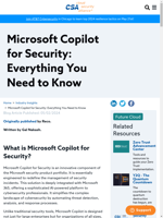  Microsoft Copilot for Security redefines security incident management with AI-powered capabilities
  