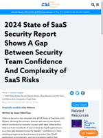 2024 State of SaaS Security Report highlights a gap in security 