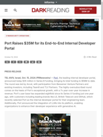  Port raises $35M in Series B funding for its End-to-End Internal Developer Portal
    