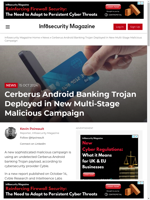  Cerberus Android Banking Trojan used in new malicious campaign
    