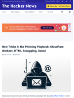  Cloudflare Workers used in phishing to harvest credentials from users of major email services and cPanel Webmail
    