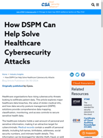  DSPM solutions play a crucial role in securing sensitive health data in healthcare organizations
    