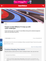  Keeper Security partners with Williams F1 to enhance cyber security solutions
  
