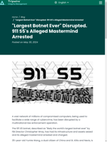  Largest Botnet Ever Disrupted 911 S5's Mastermind Arrested
    