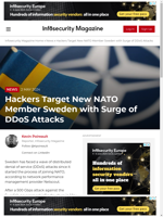  Sweden faces surge of DDoS attacks after joining NATO
    