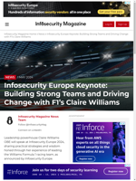  Claire Williams OBE shares strategies on team building and driving change at Infosecurity Europe 2024
    