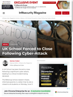  UK School forced to close due to a cyber-attack
    