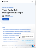  Implementing effective Third-Party Risk Management with UpGuard webinar
    