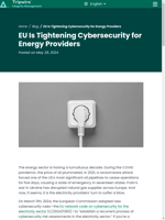  EU is standardizing cybersecurity risk assessments in the electricity sector
    