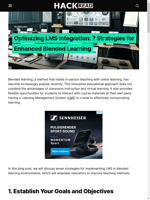  7 strategies for enhanced blended learning using LMS integration
    