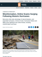  Misinformation and online scams are on the rise after recent hurricanes
    