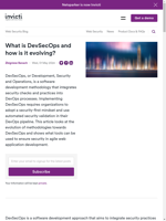  DevSecOps integrates security practices into DevOps processes and is evolving to address security risks in agile web application development
    