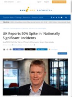  UK reports 50% spike in 'Nationally Significant' incidents
    